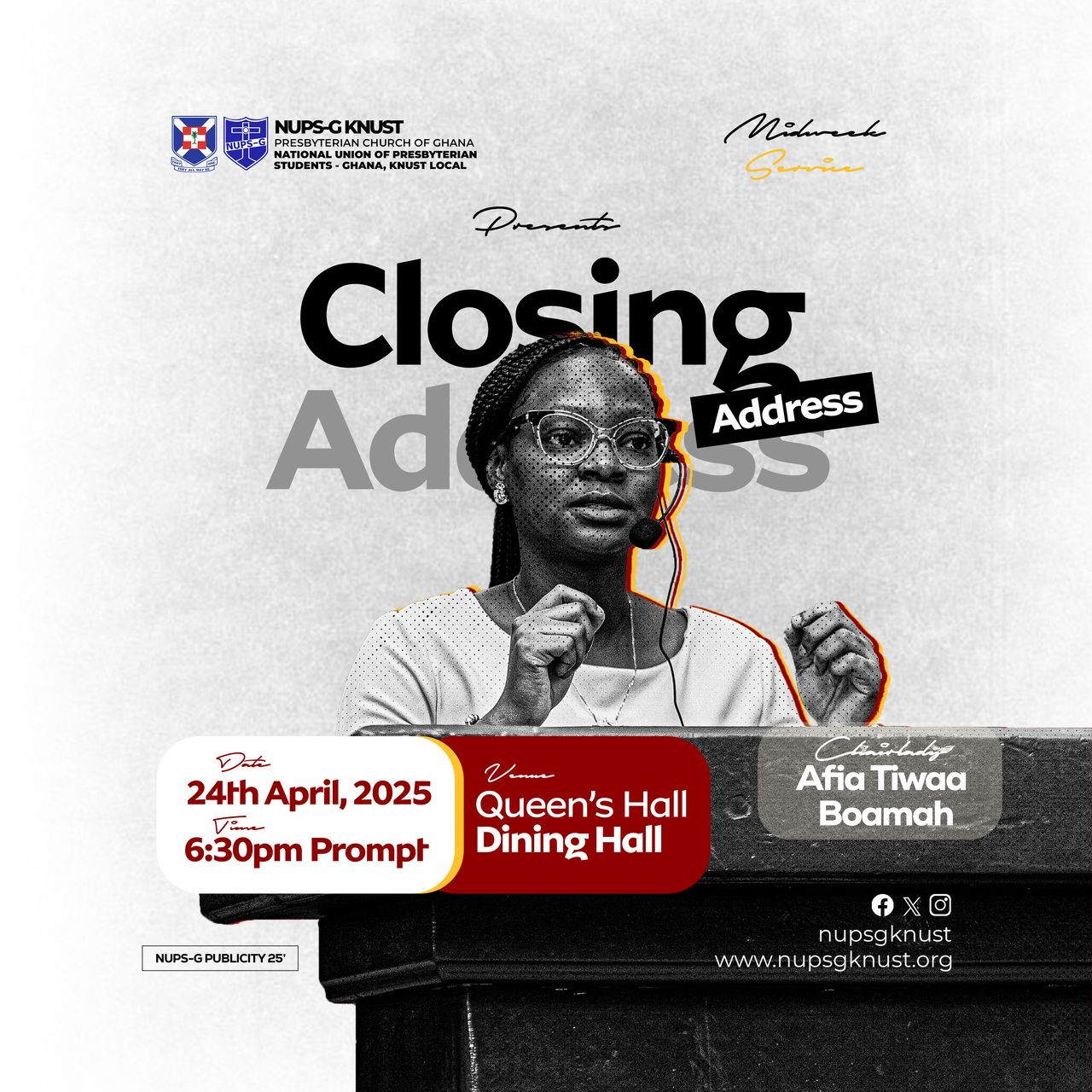CLOSING ADDRESS -'25